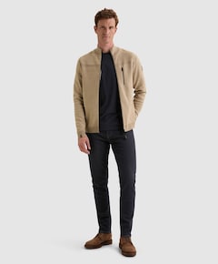 Heren vest beige