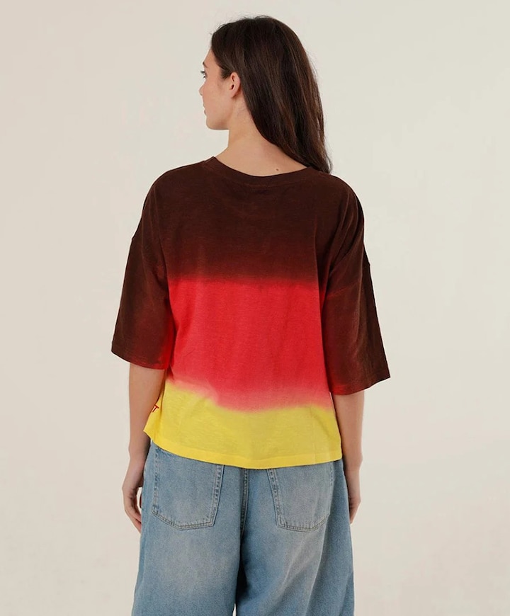 Dames T-shirt multicolor