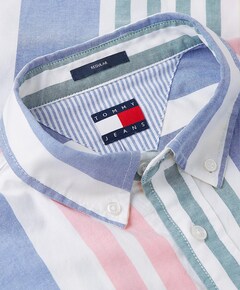 Heren overhemd korte mouw multicolor