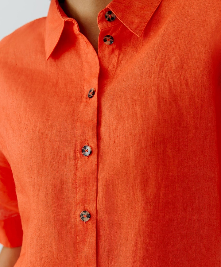 Dames blouse oranje