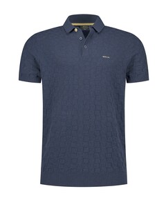 Heren polo blauw
