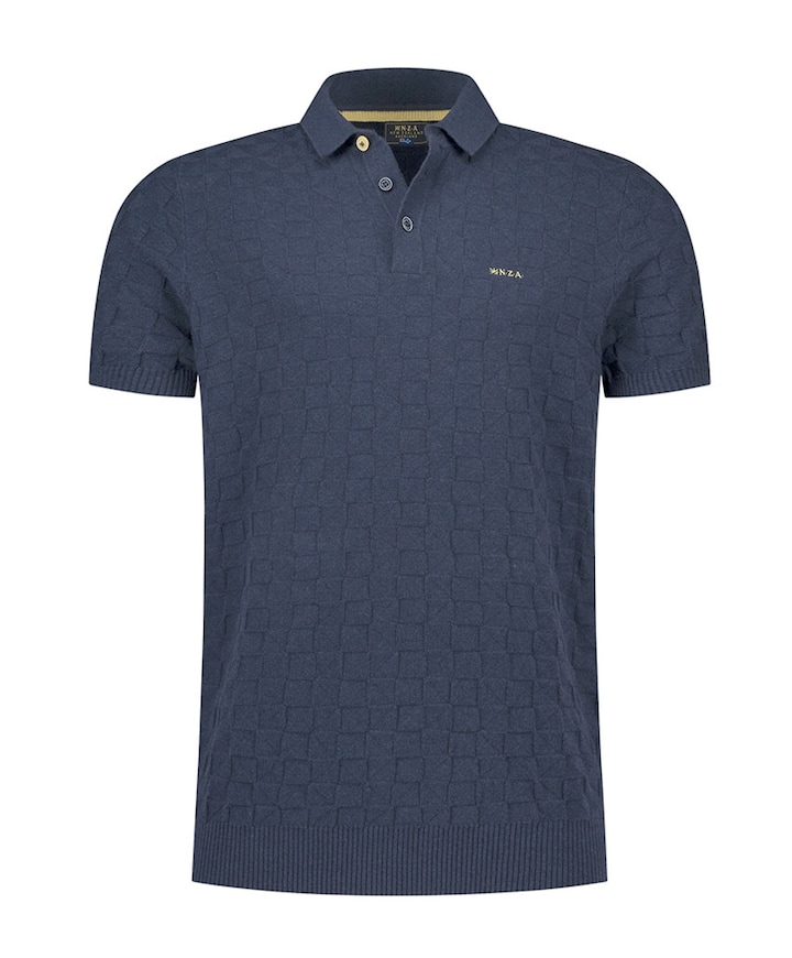 Heren polo blauw