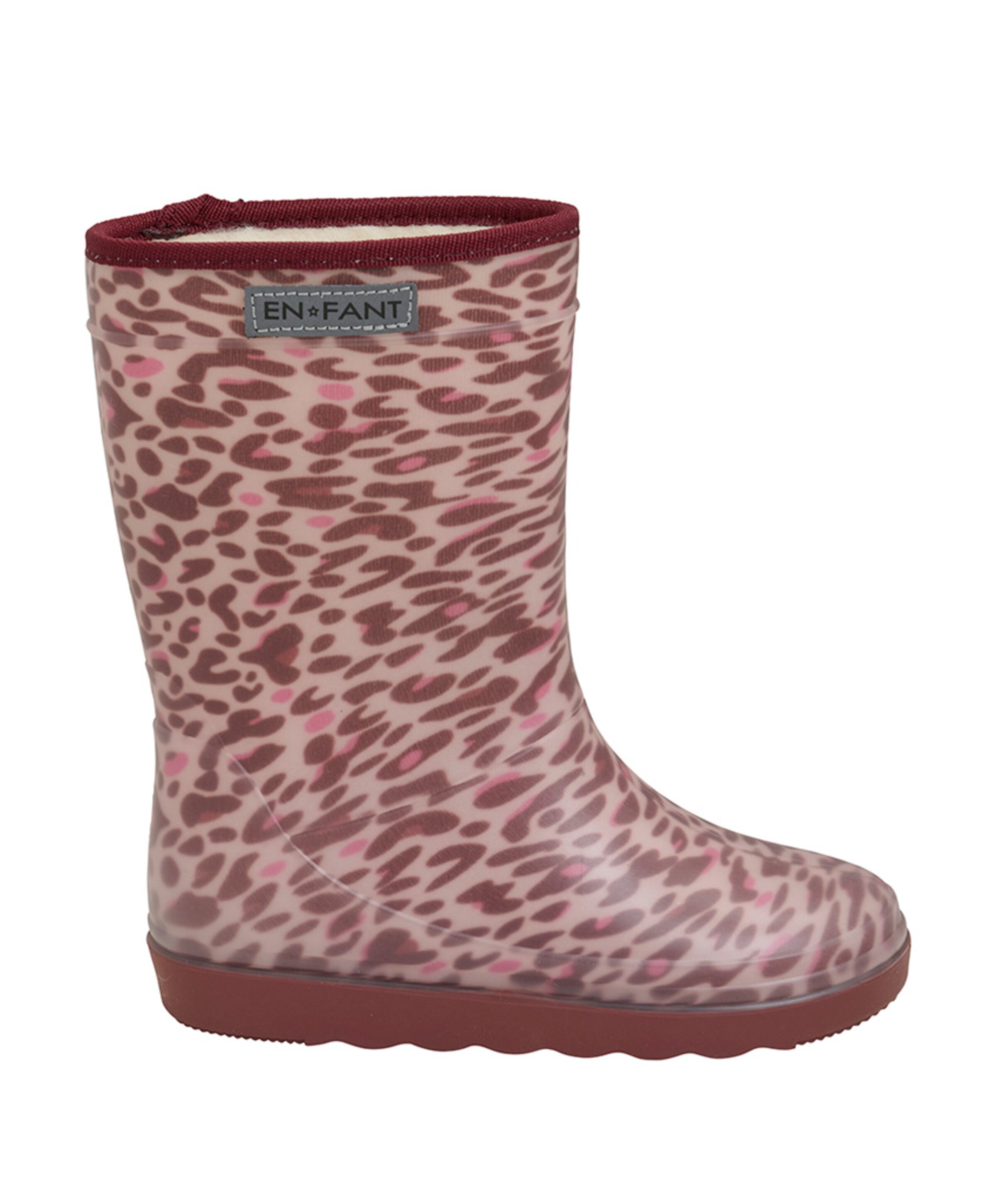 Thermo Print regenlaarzen bordeaux