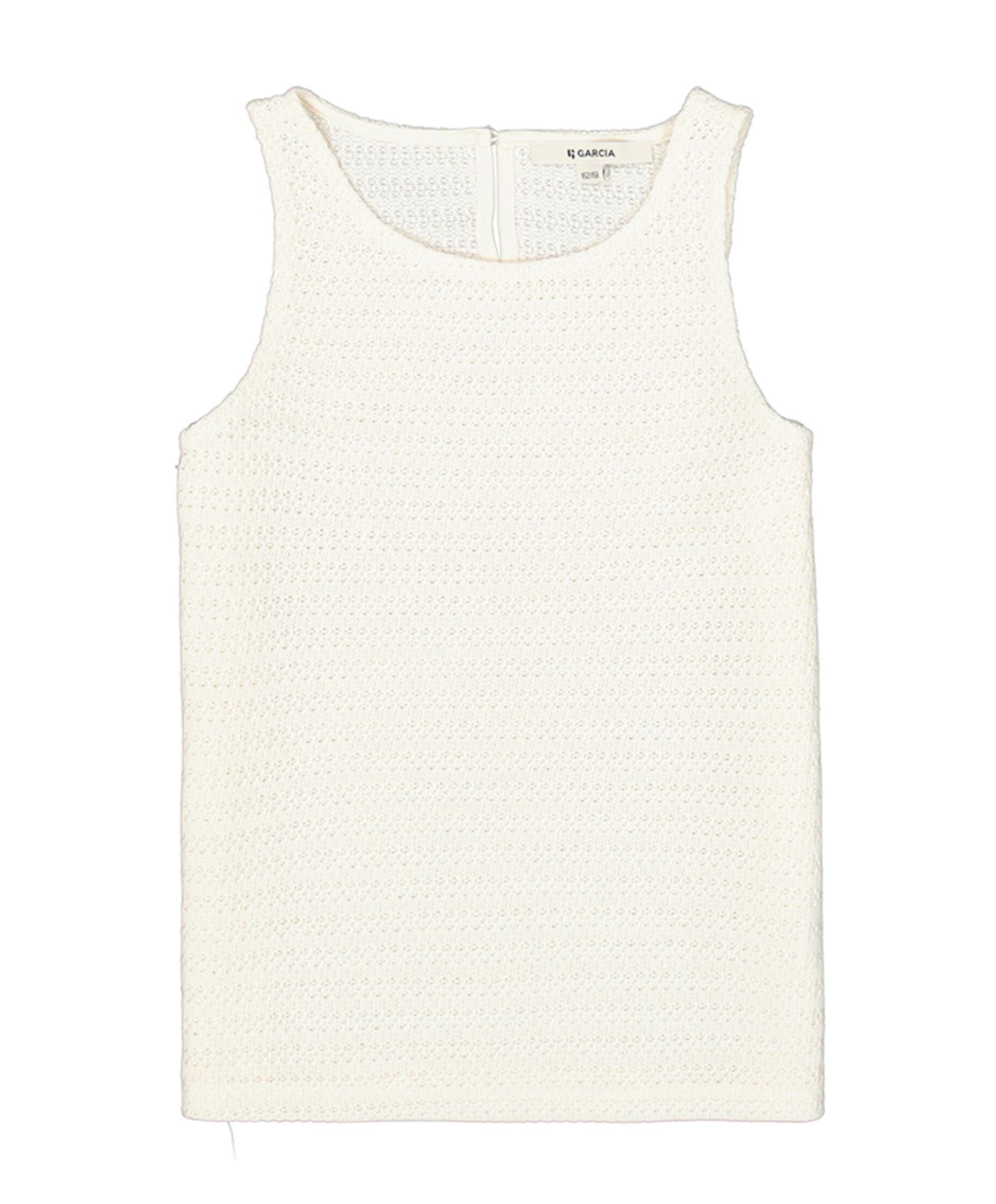Meisjes top ecru