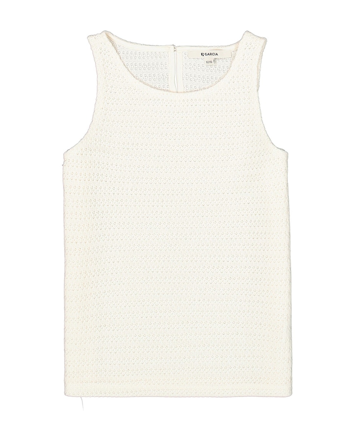 Meisjes top ecru