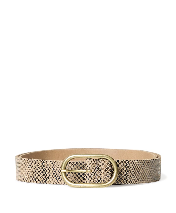 Dames riem beige