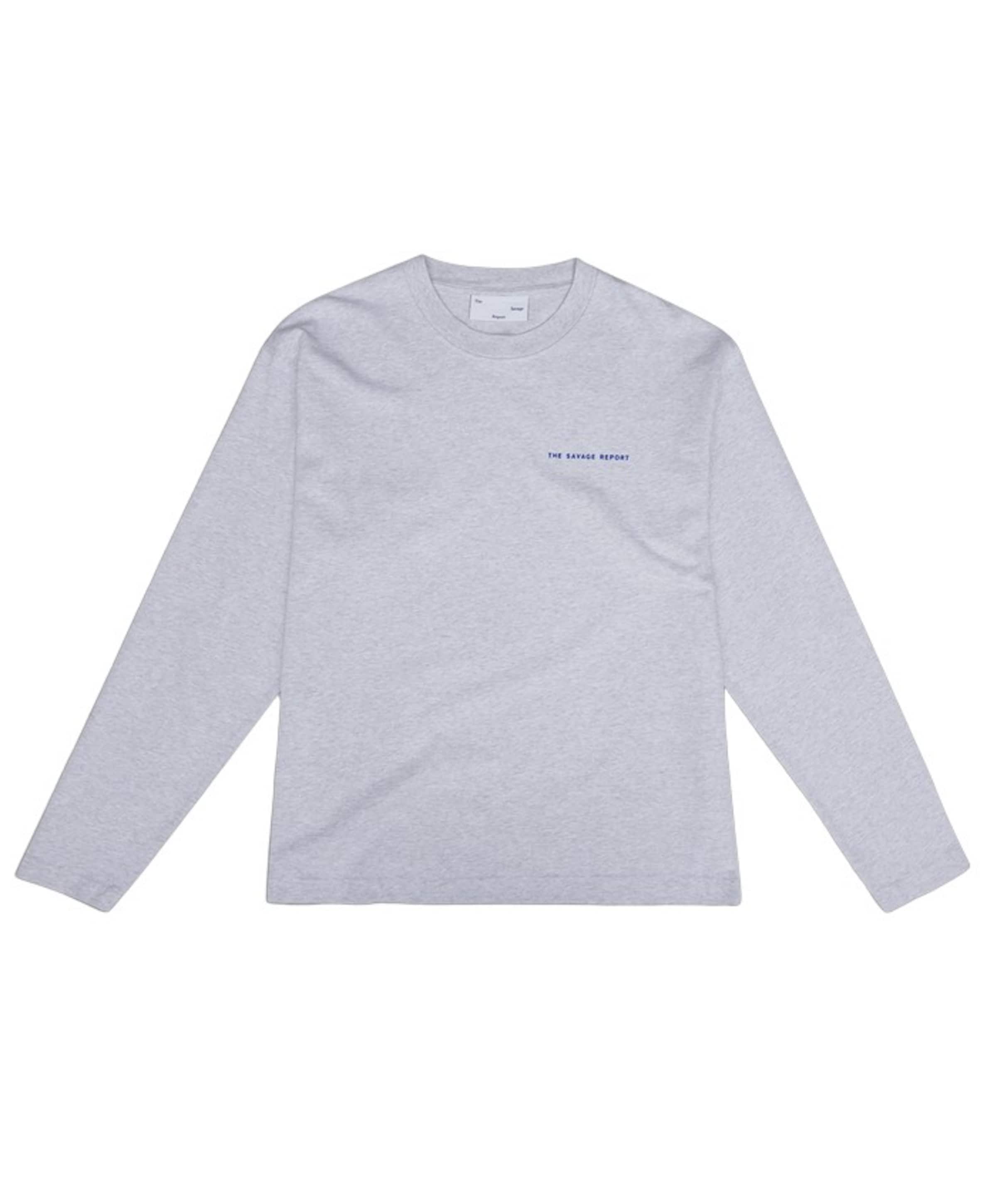 Heren longsleeve grijs