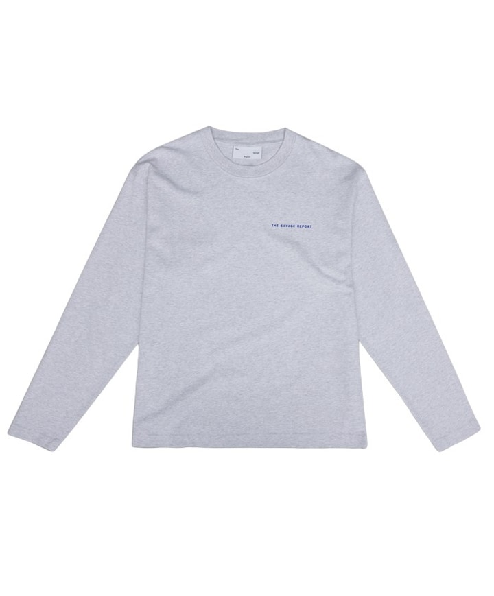 Heren longsleeve grijs