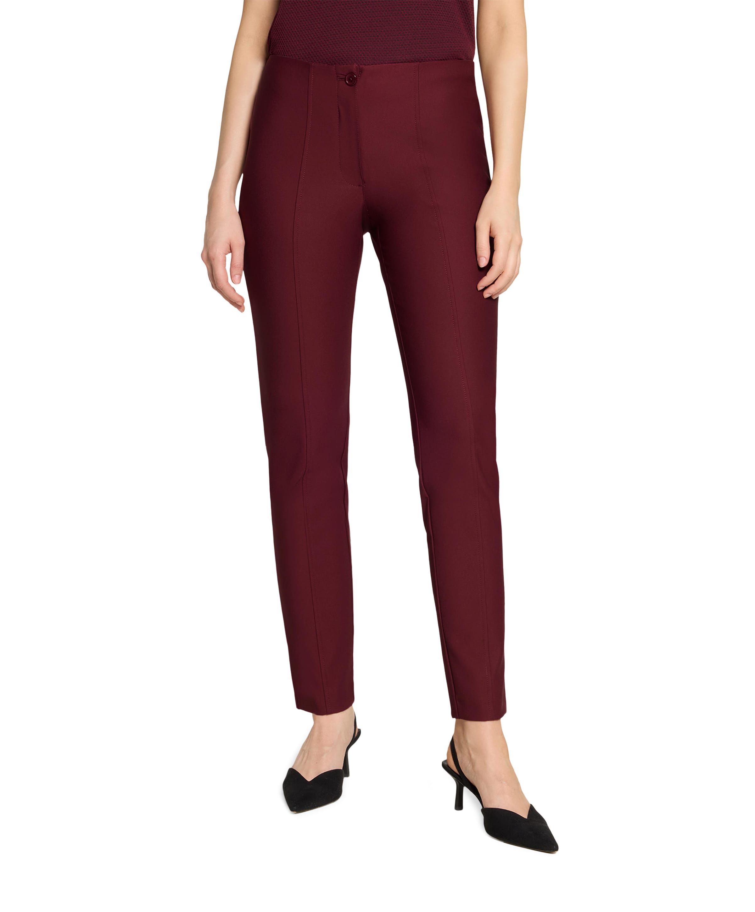 7/8 dames broek bordeaux