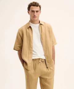 Heren overshirt beige