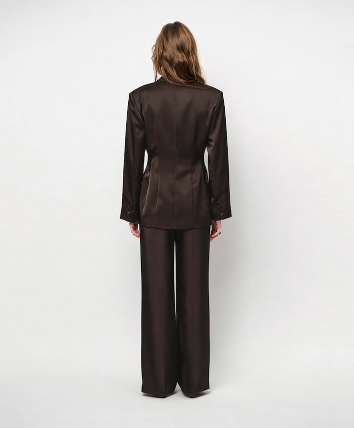Dames blazer bruin
