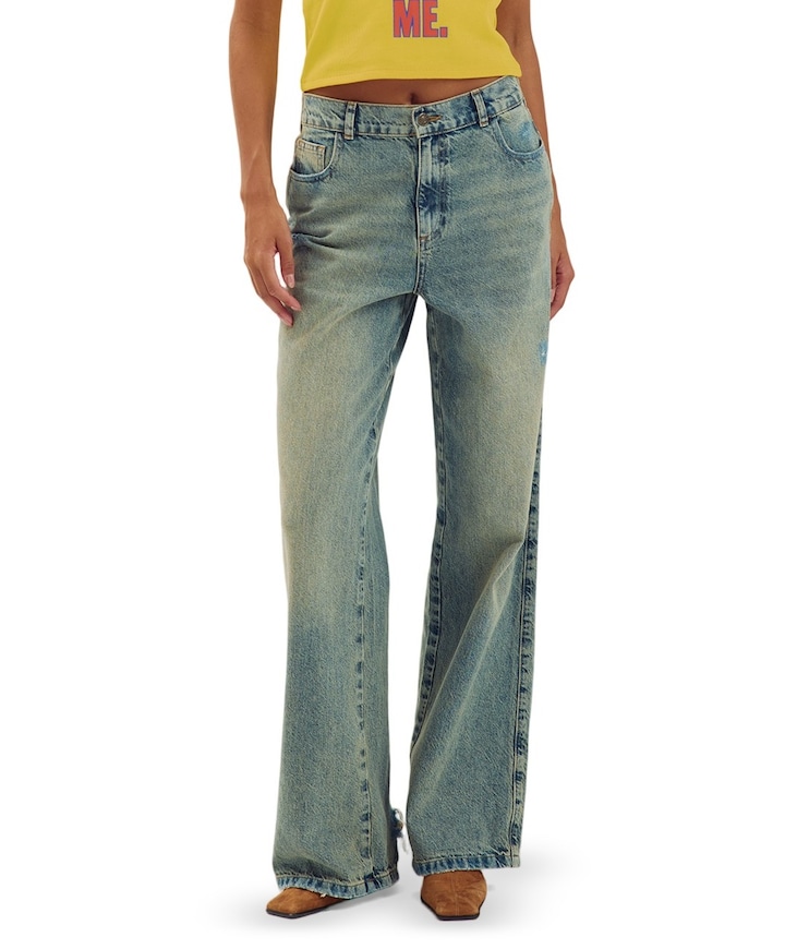 LUCKY-YVE dames jeans blauw