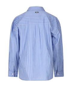 Meisjes blouse lange mouw blauw