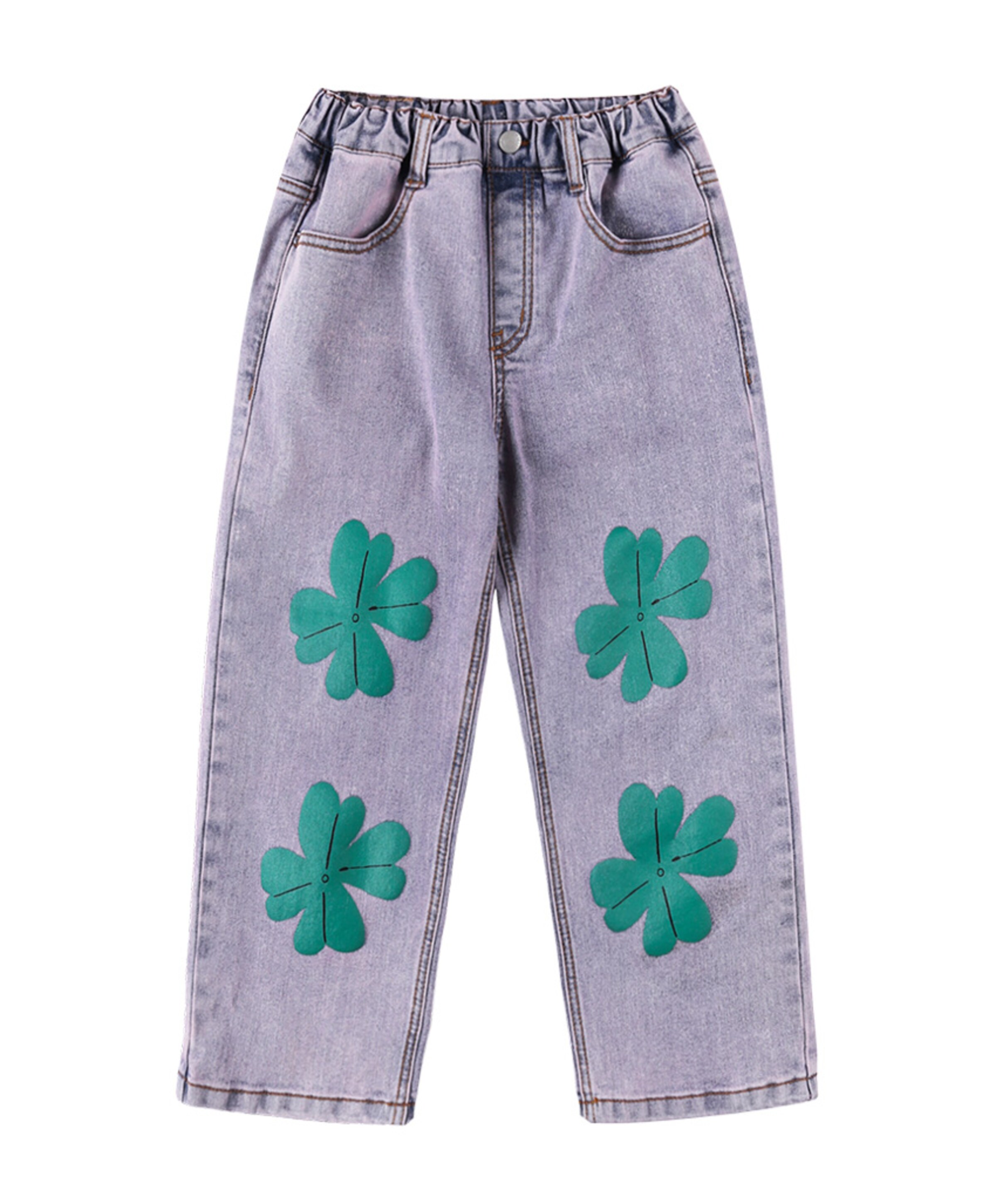 Lucky clover denim jeans blauw