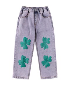 Lucky clover denim jeans blauw