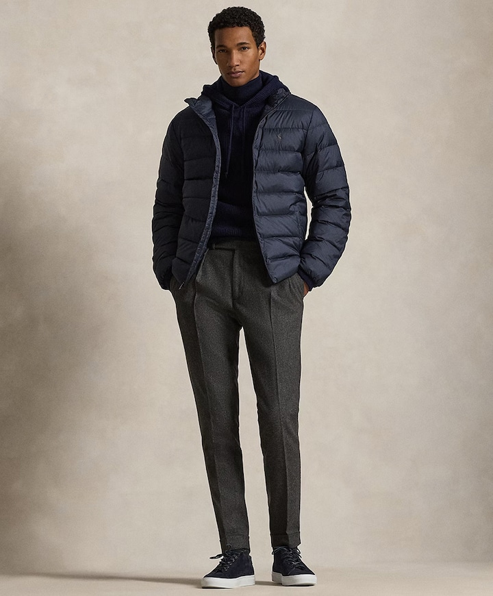 Heren jas blauw