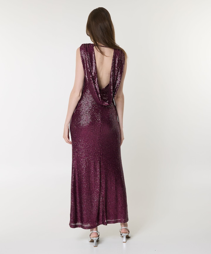 Dames jurk bordeaux