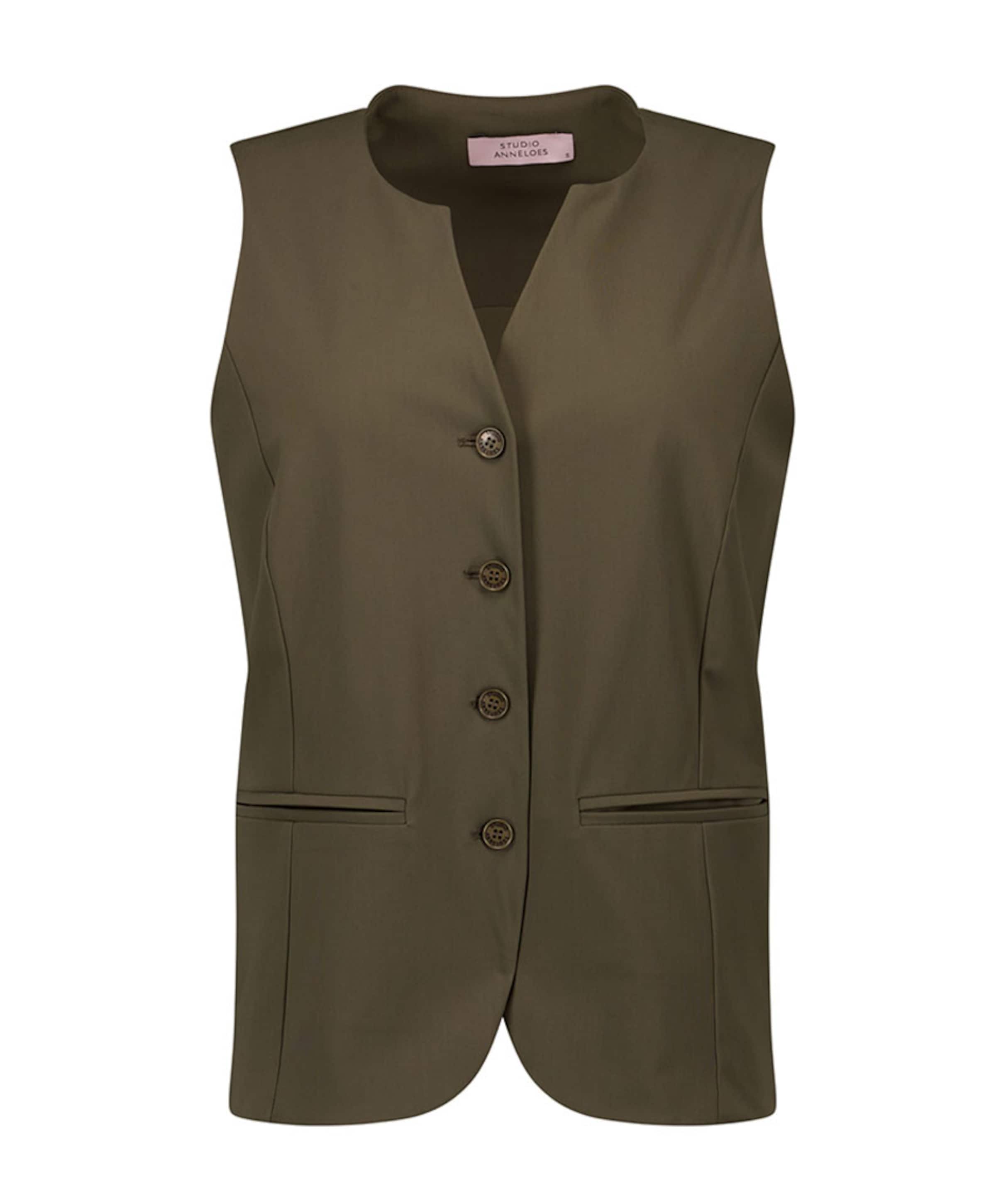 Dames gilet groen