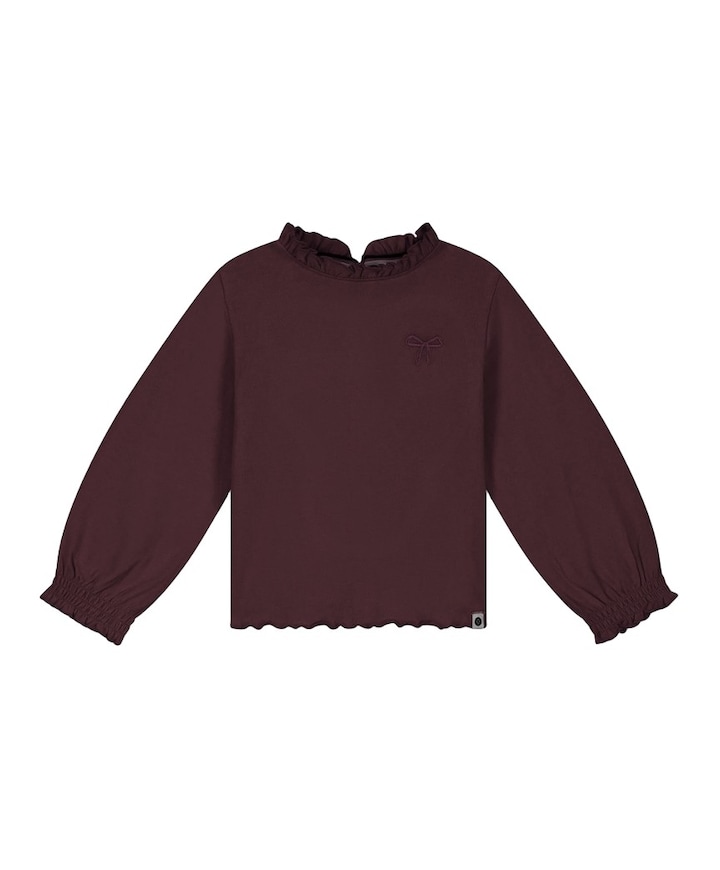 Meisjes longsleeve bordeaux