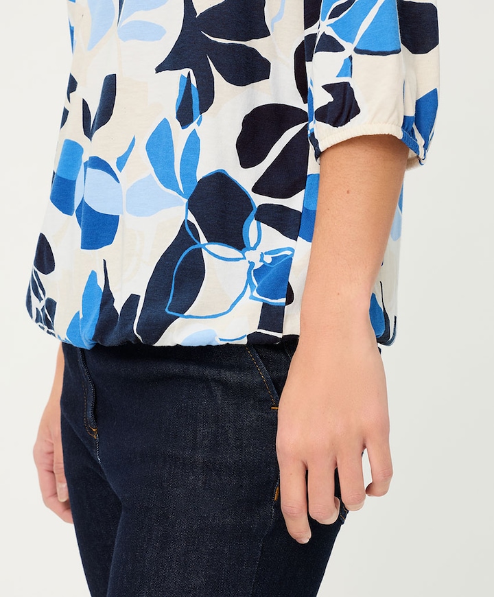 Dames longsleeve blauw