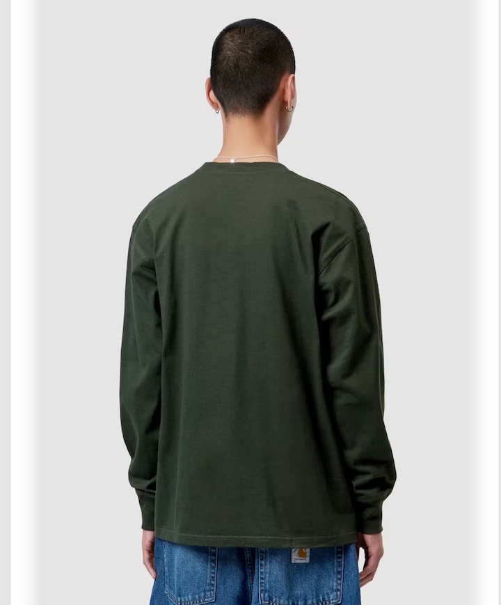 Heren longsleeve groen