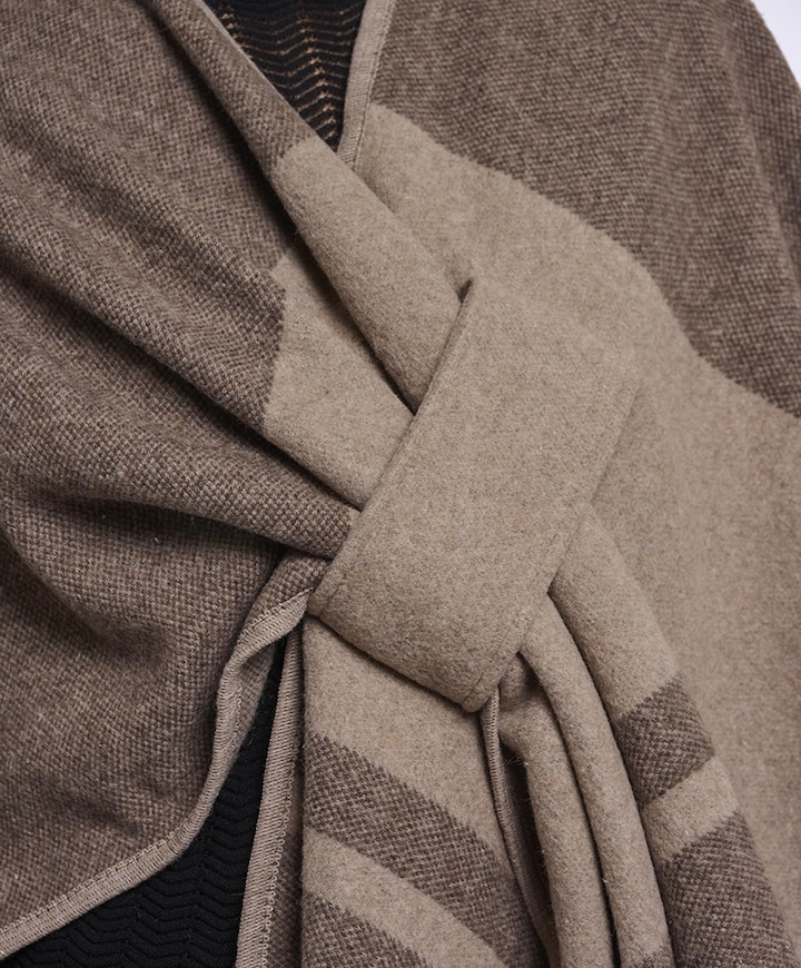 Dames cape beige