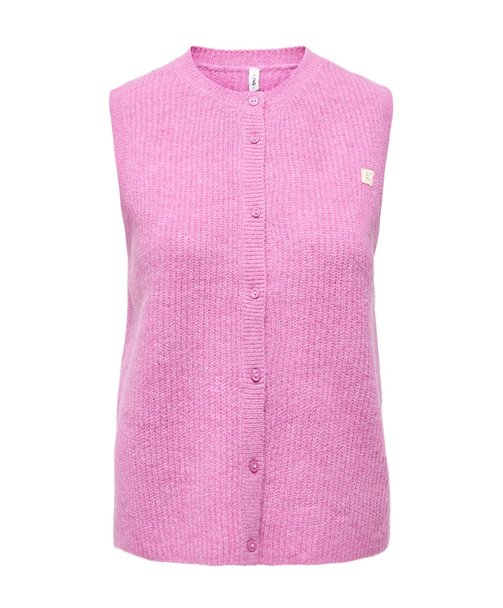 Dames gilet roze