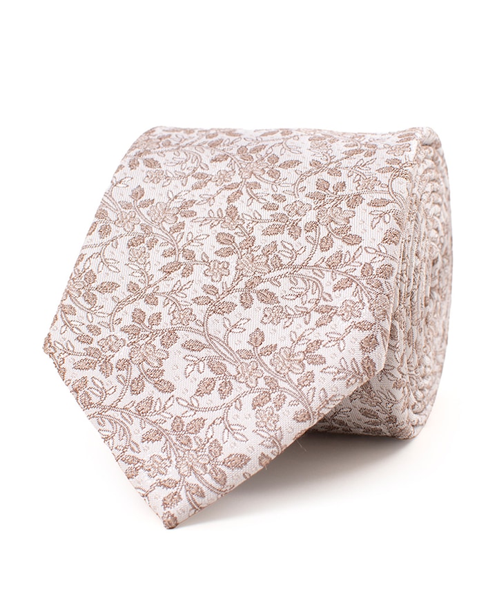 Heren stropdas beige