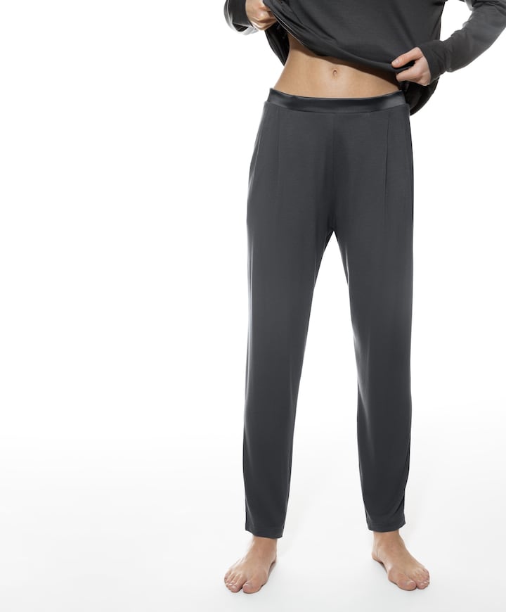Dames pyjamabroek grijs