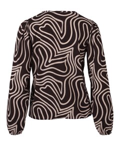 Dames blouse bruin