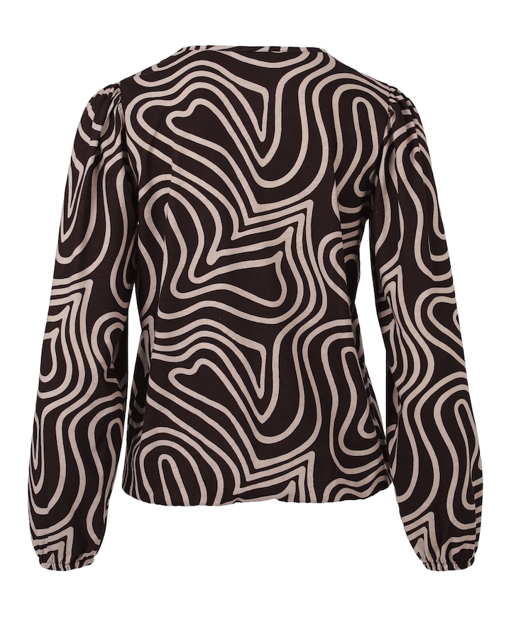 Dames blouse bruin