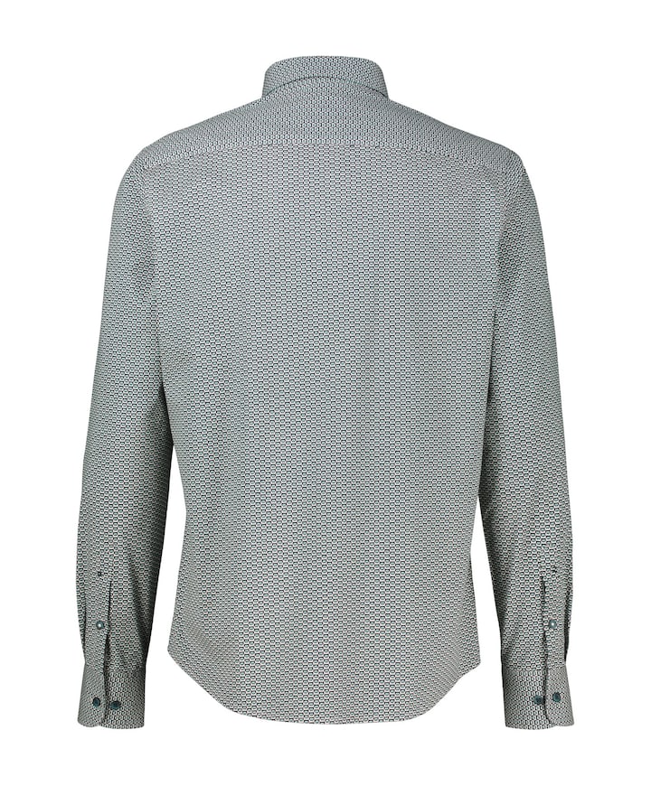 Heren overhemd lange mouw beige