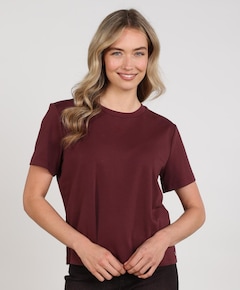 Dames T-shirt bordeaux