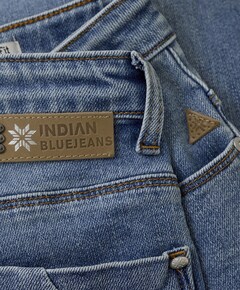 Wide Straight Fit meisjes jeans blauw