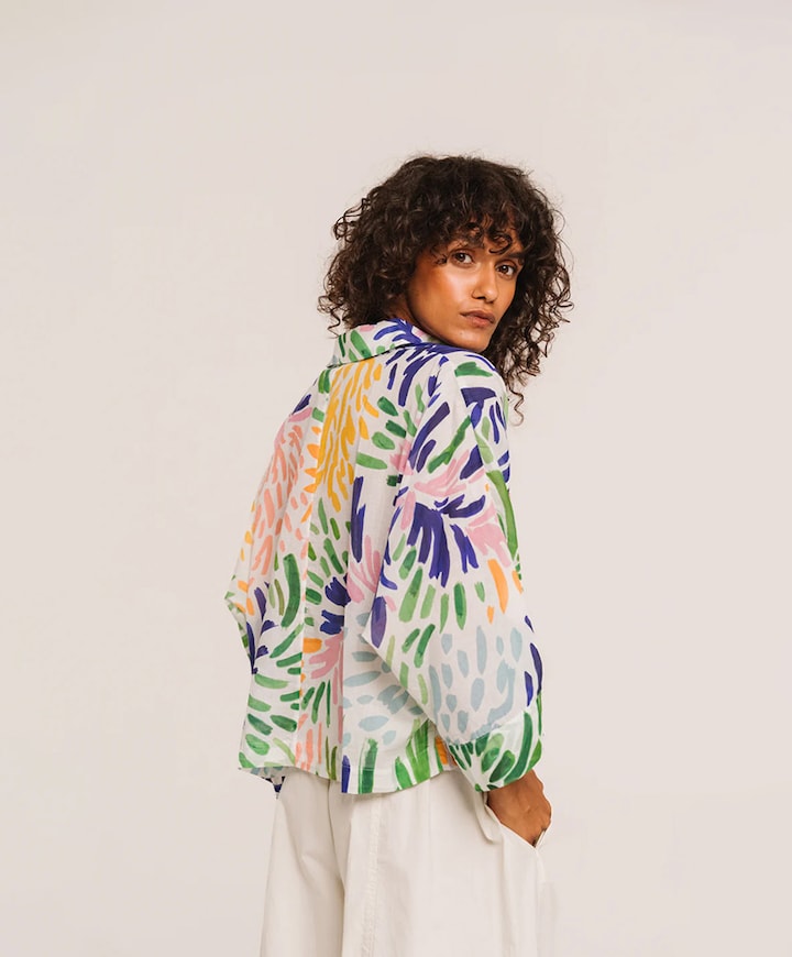 Dames blouse multicolor