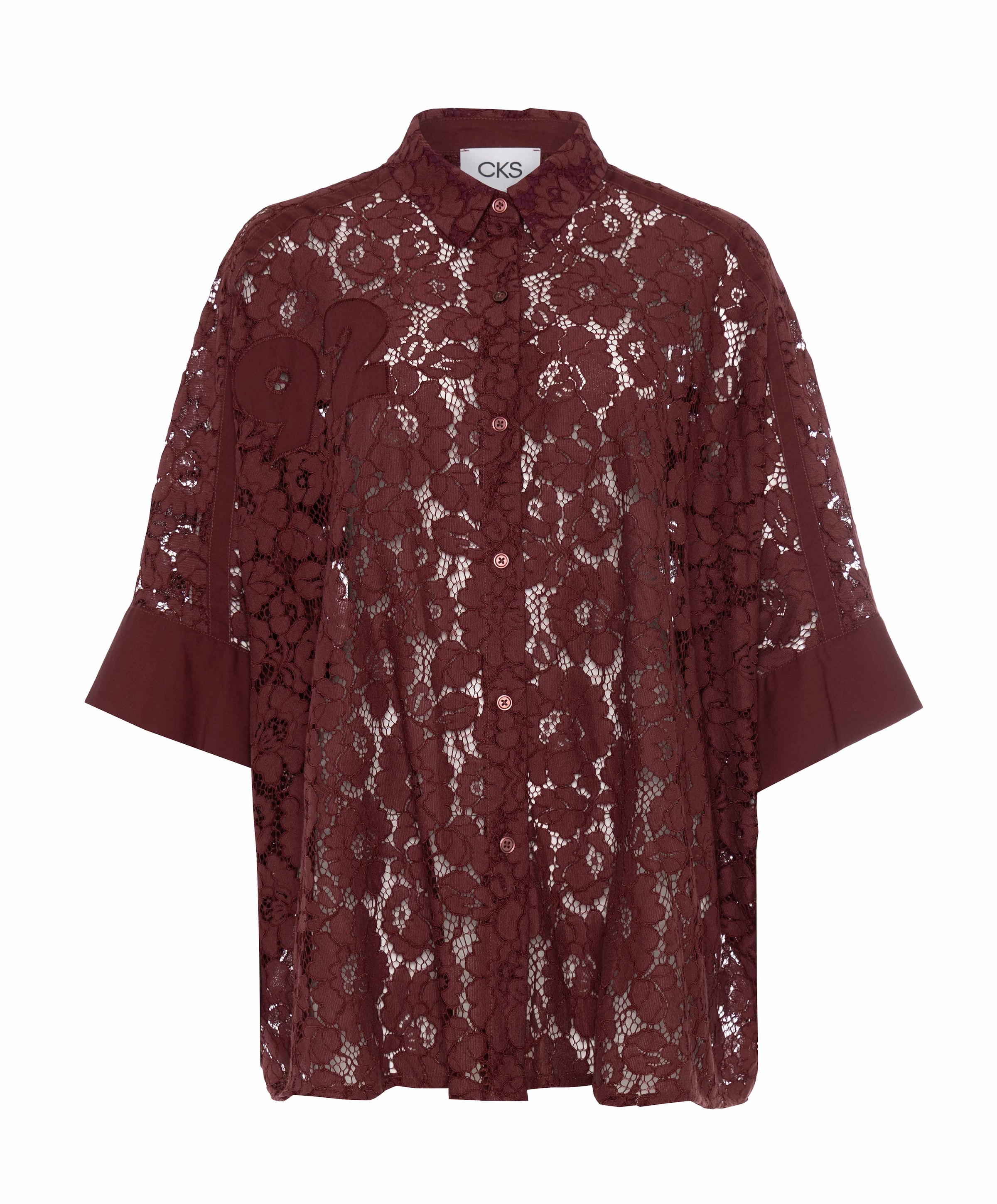 Dames blouse bordeaux