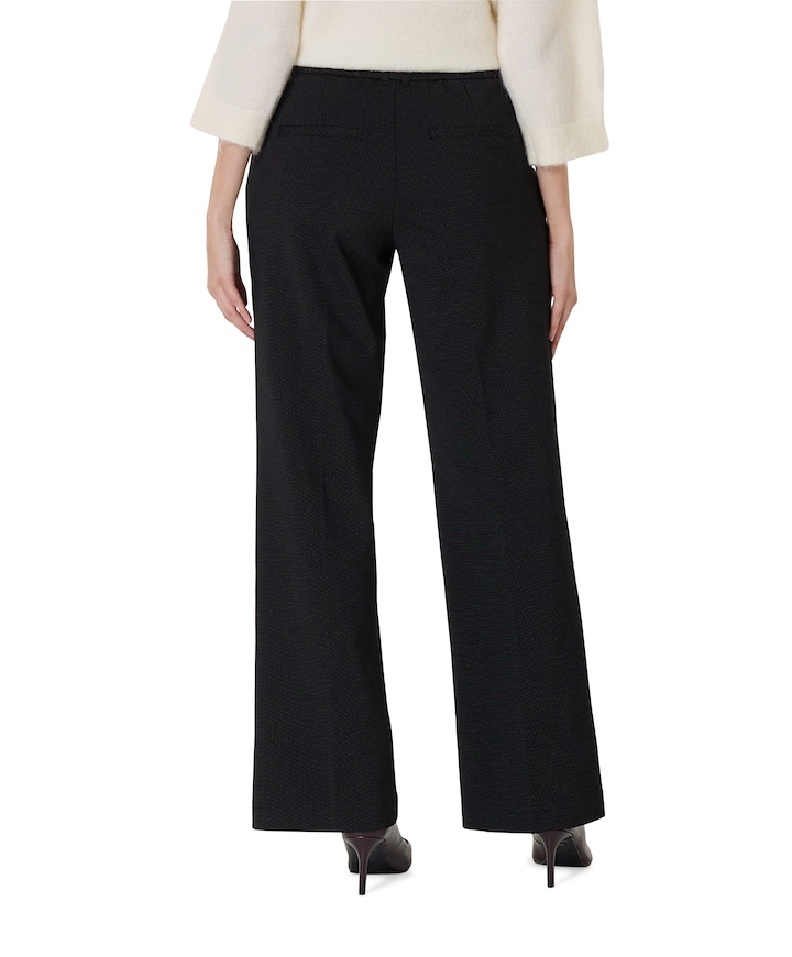 Claudette fancy punta dames pantalon zwart