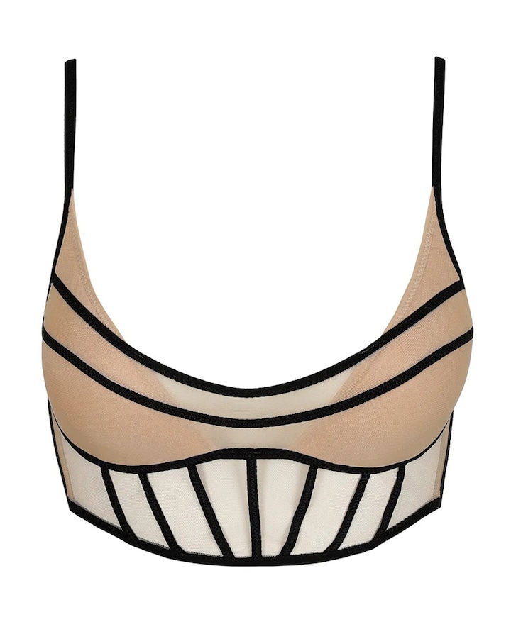 Dames bralette beige