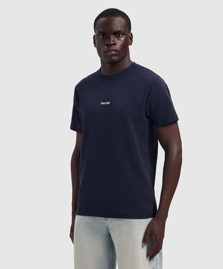 Heren T-shirt blauw