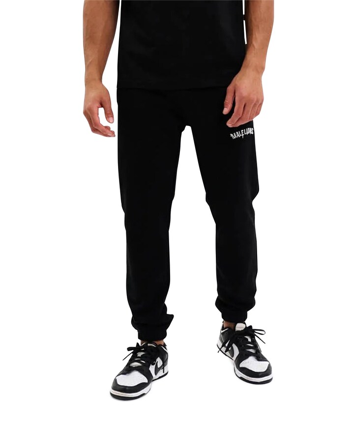 Men Graffiti Sweatpants broek zwart