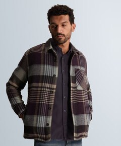 Heren overshirt blauw