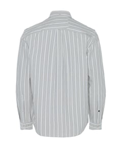 Heren overhemd lange mouw grijs