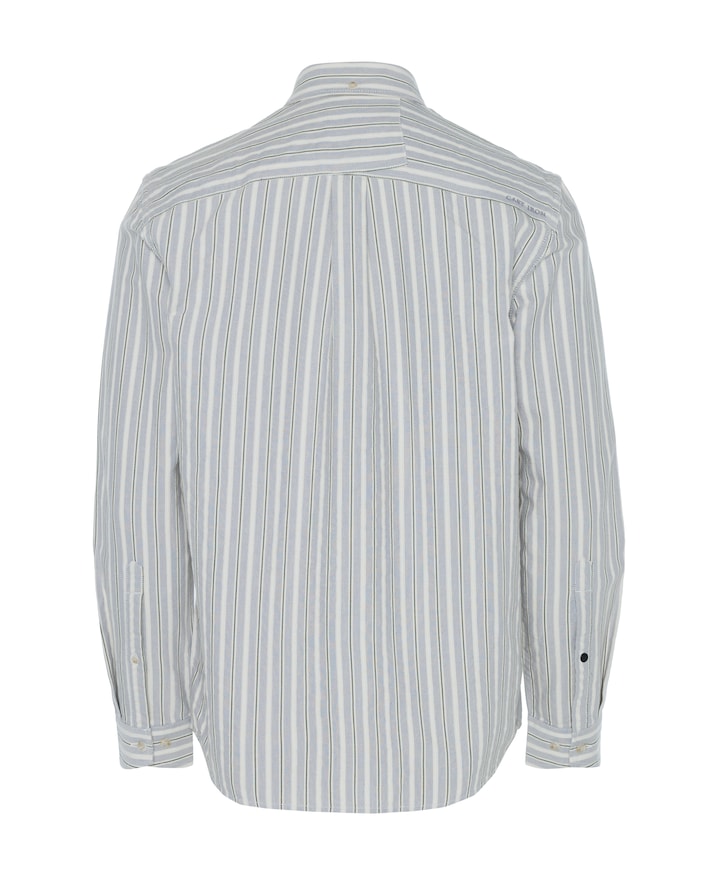 Heren overhemd lange mouw grijs