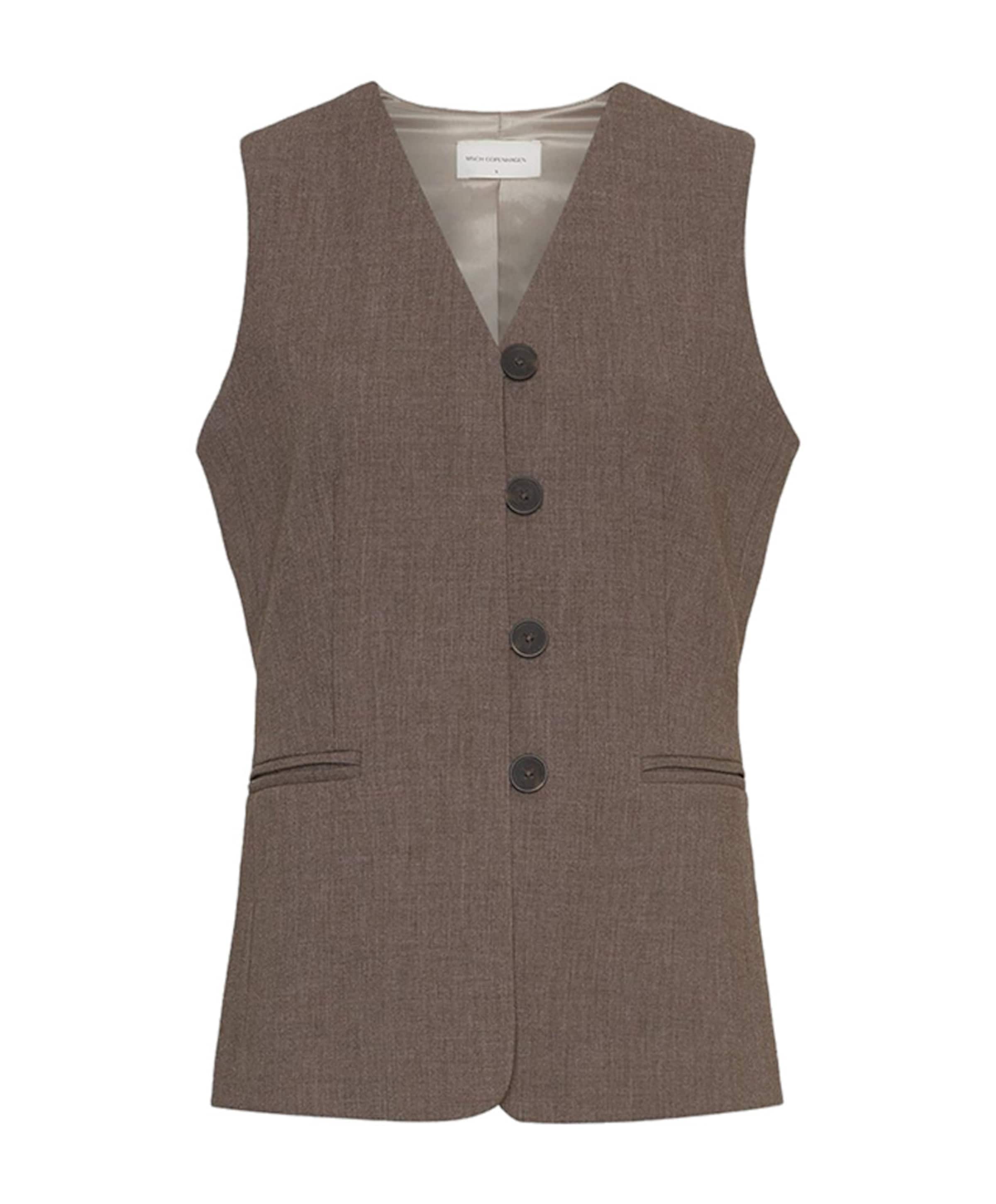 Dames gilet bruin