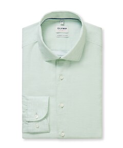 Heren overhemd lange mouw groen