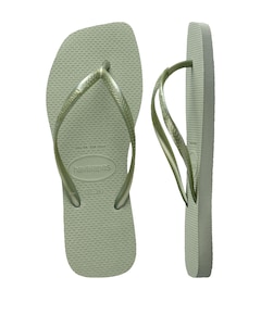 HAV. SLIM SQUARE dames slippers groen