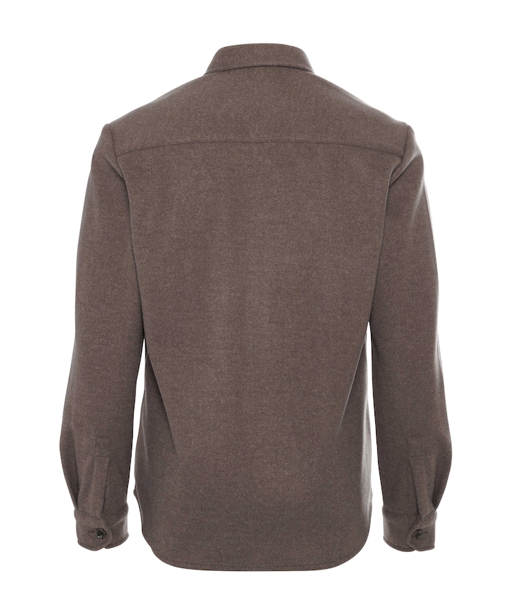 Heren overshirt bruin
