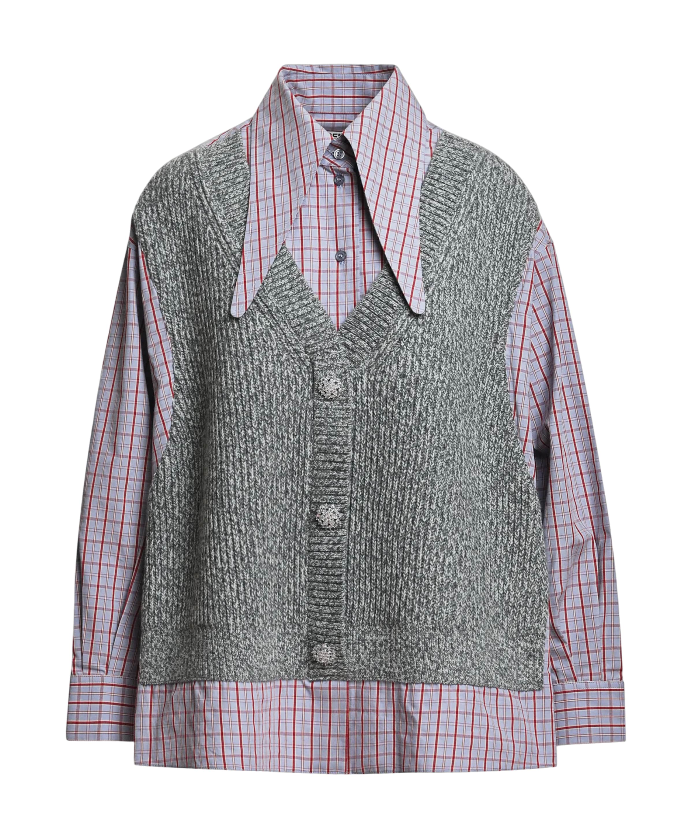 Dames blouse grijs