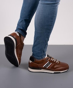 Filmon leather heren sneakers bruin