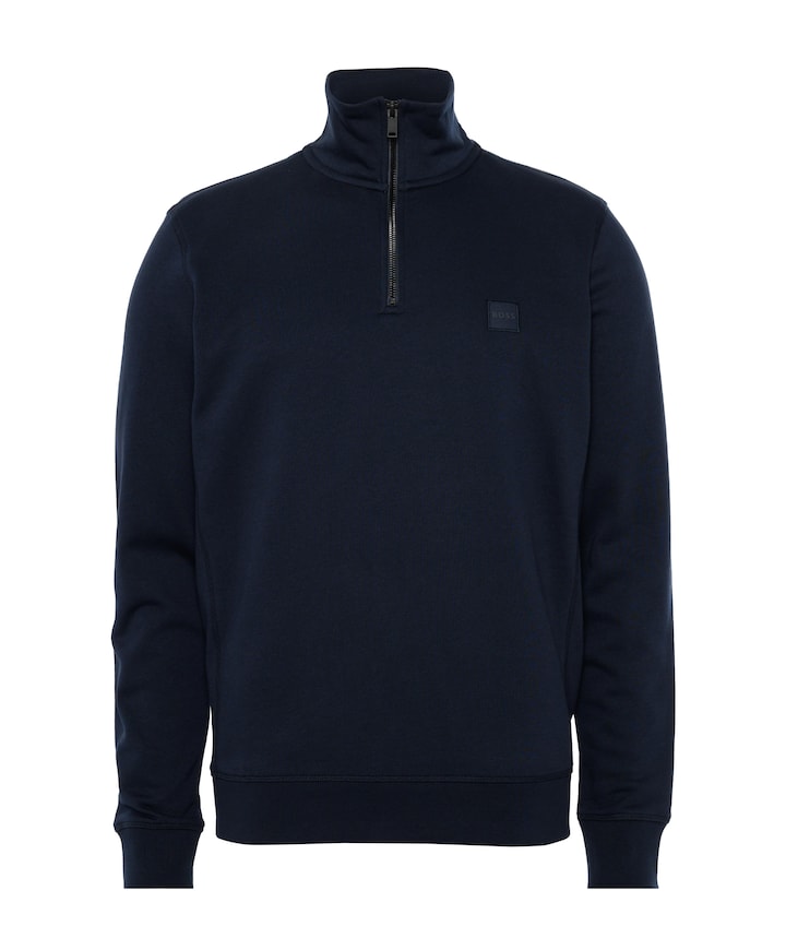 Sweater met rits geel